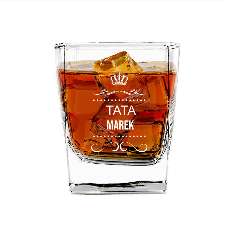 GRAWEROWANA szklanka do whisky DLA TATY
