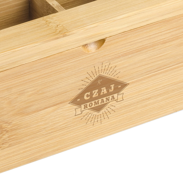 Personalizowane pudełko na herbatę DLA NIEGO z twoim grawerem