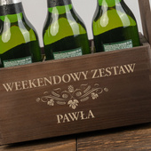 Nosidło na piwo z grawerem WEEKENDOWY ZESTAW NA PIWO + IMIĘ