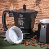 Kawiarka z grawerem MAŁE CO NIECO + IMIĘ prezent DLA KAWOSZA