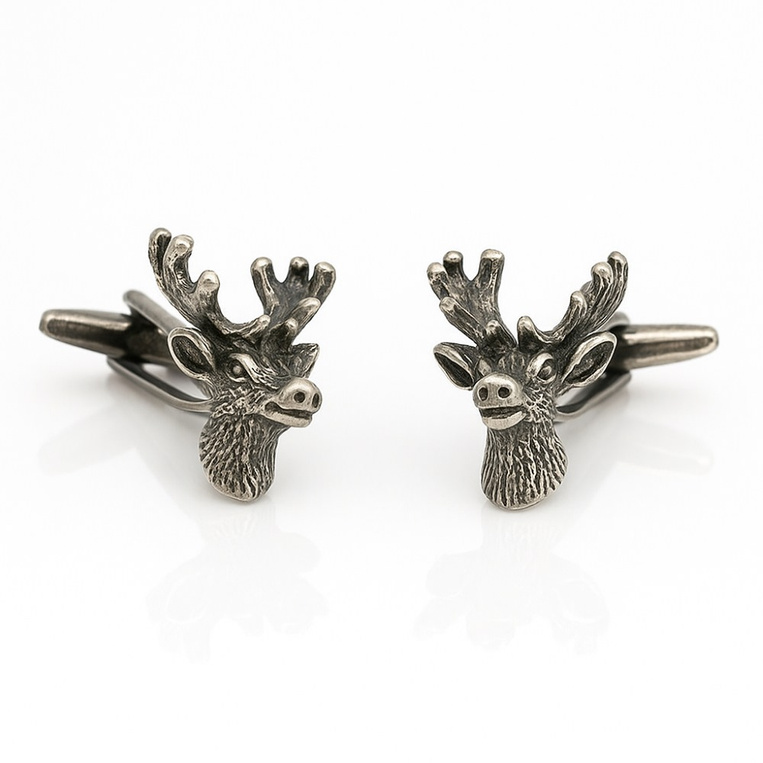 Spinki do mankietów JELEŃ – prezent DLA MYŚLIWEGO I LEŚNIKA