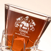 Szklanka do whisky DLA STRAŻAKA który NIE PIJE, TYLKO GASI PRAGNIENIE