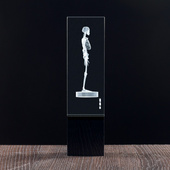 SZKIELET 3D grawer w statuetce Twoja dedykacja Upominek Dla Współpracownika