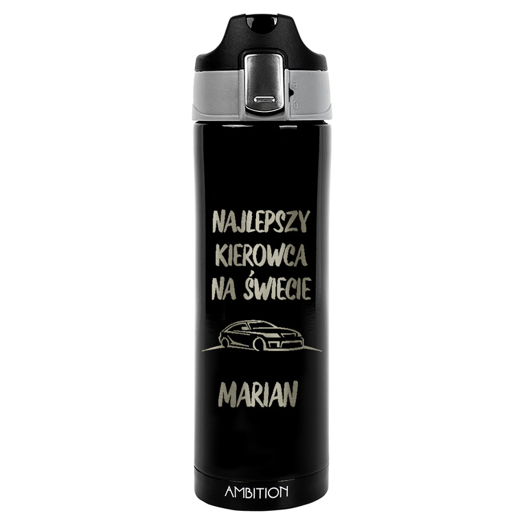 Kubek termiczny na KAWĘ dla KIEROWCY z twoim grawerem