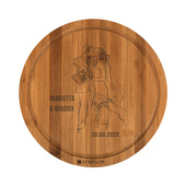 Deska do krojenia z GRAWEREM NA ROCZNICĘ PARAPETÓWKĘ