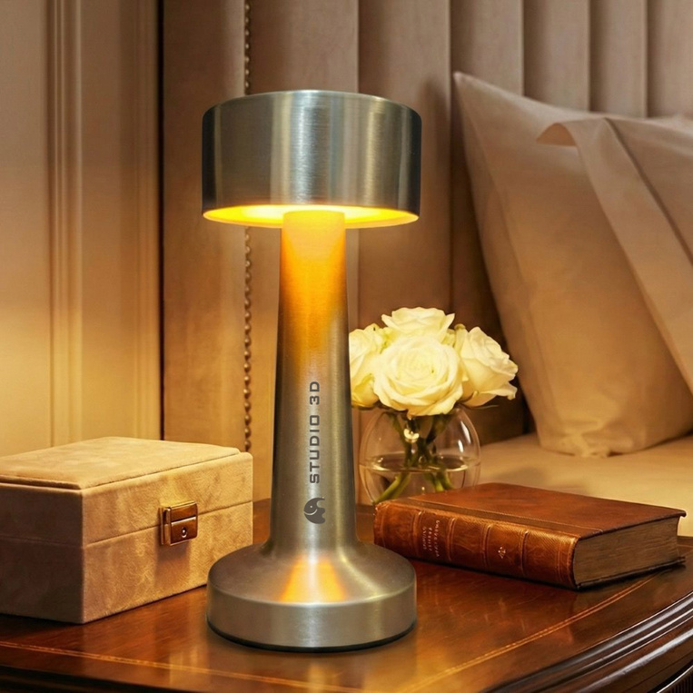 Przenośna lampa LED z grawerowanym logo firmowym – elegancki upominek