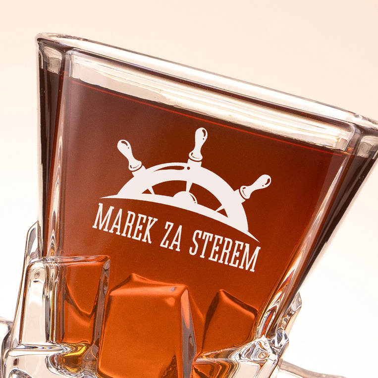 Szklanka Lodowa DLA ŻEGLARZA z grawerem żeglarskim i imieniem