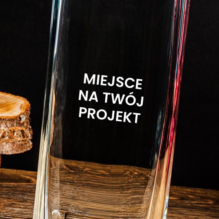 Grawerowany wazon z TWOIM PROJEKTEM na prezent z okazji URODZIN, IMIENIN, ROCZNICY ŚLUBU