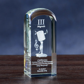 Statuetka 3D Nagroda na Festiwalu Piosenki - MIKROFON 3D