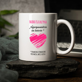 Kubek ceramiczny z nadrukiem DLA NAJWSPANIALSZEJ MAMY
