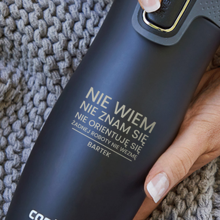 Grawerowany kubek termiczny Contigo na prezent Z HUMOREM DLA NIEGO