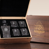 Zestaw do whisky DLA STRAŻAKA z grawerem – PODZIĘKOWANIE ZA SŁUŻBĘ