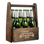 Nosidło drewniane na piwo z grawerem WINTAMINY + IMIĘ