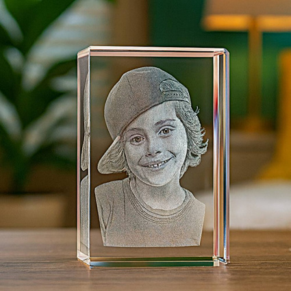 Fotokryształ 3D - trójwymiarowe zdjęcie Prezent na Święta Urodziny Imieniny