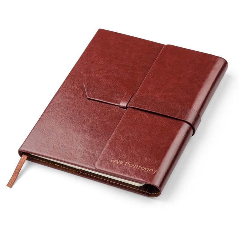 SKÓRZANY NOTES z grawerem na prezent – według twojej personalizacji