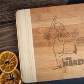 PREZENT DLA DZIADKA deska do krojenia z grawerem NAJWIĘKSZY KOZAK W RODZINIE