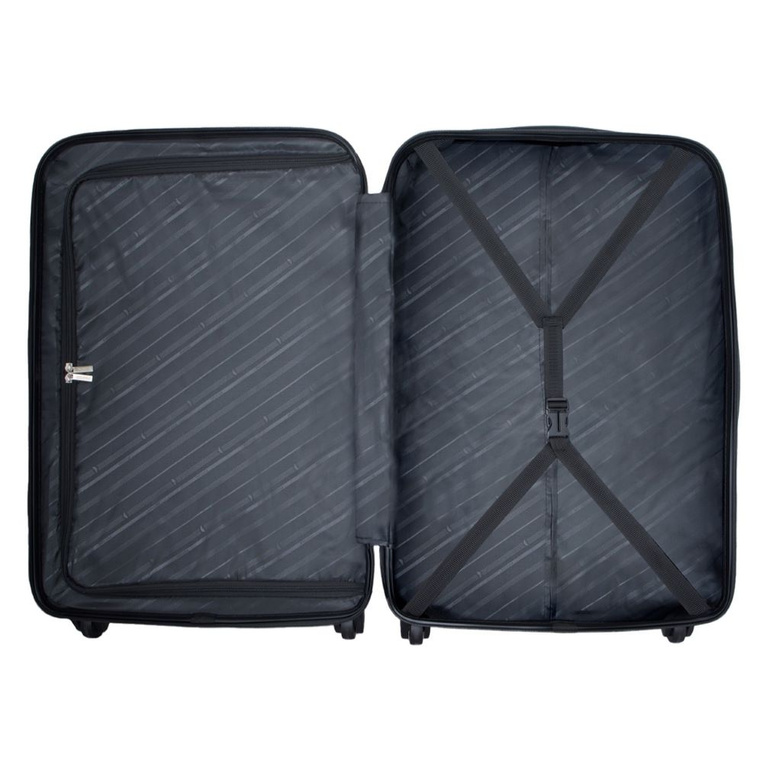 Personalizowana walizka Puccini żółta – duża, GRAWEROWANE LOGO FIRMOWE