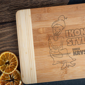 Duża deska do krojenia DLA BABCI z grawerem IKONA STYLU