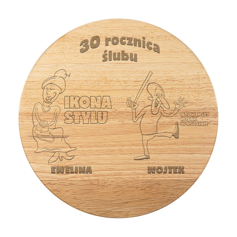 PERSONALIZOWANA Deska do serów z nożami prezent Z OKAZJI ROCZNICY