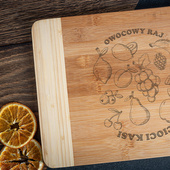 Deska do krojenia z grawerem DLA SMAKOSZA OWOCÓW