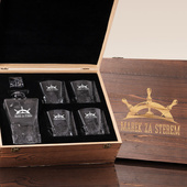 Zestaw do whisky DLA MARYNARZA ŻEGLARZA – prezent z grawerem na imieniny, święta