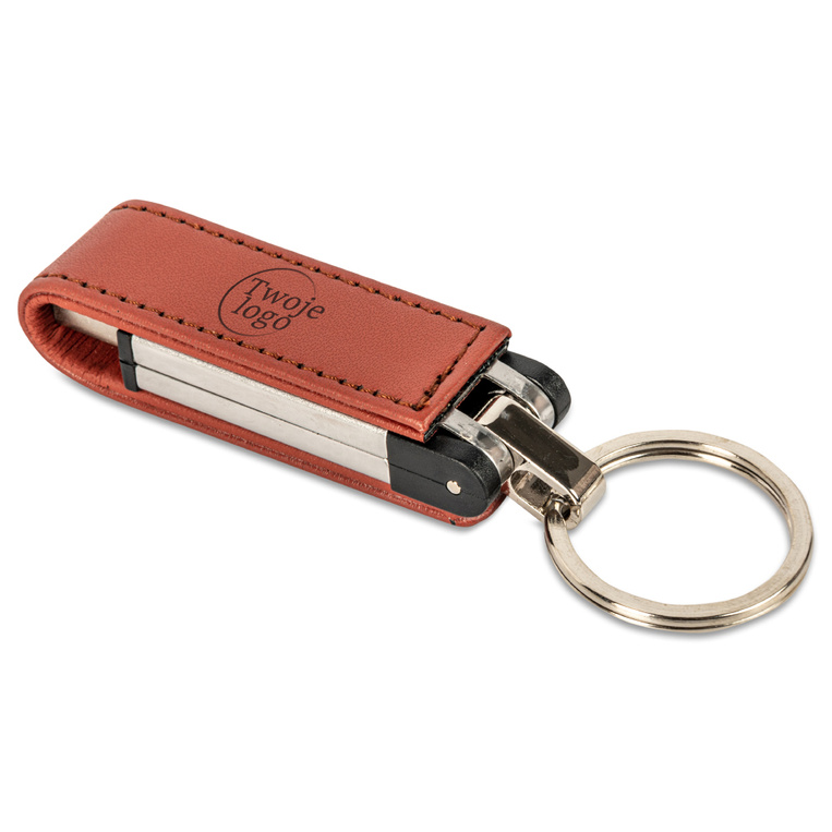 Pamięć USB w skórze GRAWEROWANY UPOMINEK REKLAMOWY