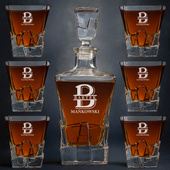 Grawerowana Karafka i 6 szklanek do whisky NA IMIENINY ŚWIĘTA