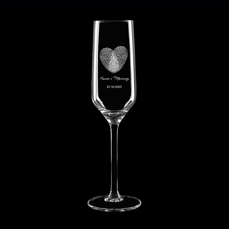 Zestaw kieliszków do szampana na ŚLUB ROCZNICĘ dla SIOSTRY