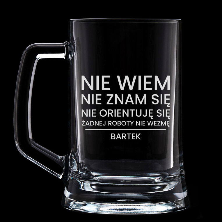 Kufel z żartobliwym grawerem – PREZENT Z HUMOREM dla bliskiej osoby