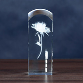 Róża 3D na 40 URODZINY - piękna statuetka z dedykacją na prezent