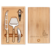 Grawerowany ZESTAW DO SERÓW I WINA w etui DLA TEŚCIÓW ROCZNICA