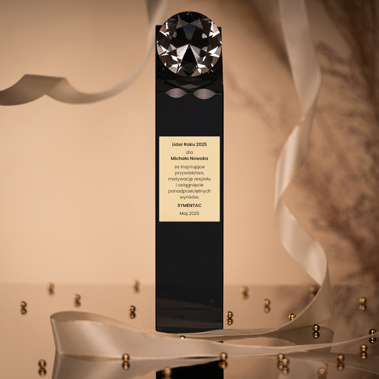 Statuetka z diamentem LIDER ROKU – dla managera, dyrektora, pioniera