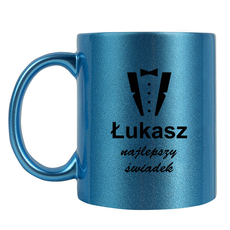 Kubek ceramiczny z nadrukiem na PODZIĘKOWANIA DLA ŚWIADKA