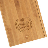 Personalizowany zestaw do serów i wina PREZENT DLA PRAWNIKA