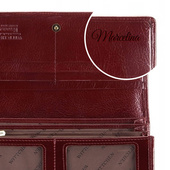 Grawerowany portfel damski bordowy Wittchen - PERSONALIZOWANY PREZENT