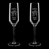 2 kieliszek do szampana PREZENT DLA MŁODEJ PARY z grawerem NA ŚLUB