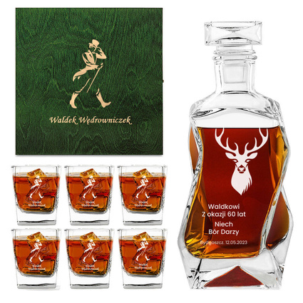 PREZENT DLA MYŚLIWEGO amatora szkockiej whisky WĘDROWNICZEK