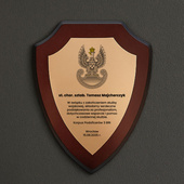 Dyplom tarcza z orzełkiem wojskowym DLA ŻOŁNIERZA NA EMERYTURĘ