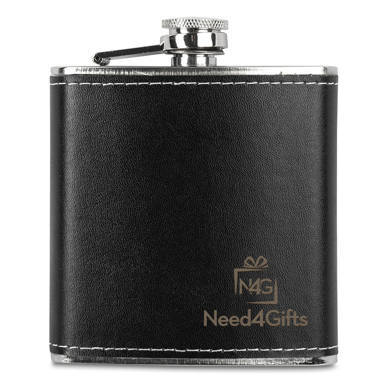 Piersiówka w skórze GRAWER LOGA gadżet firmowy