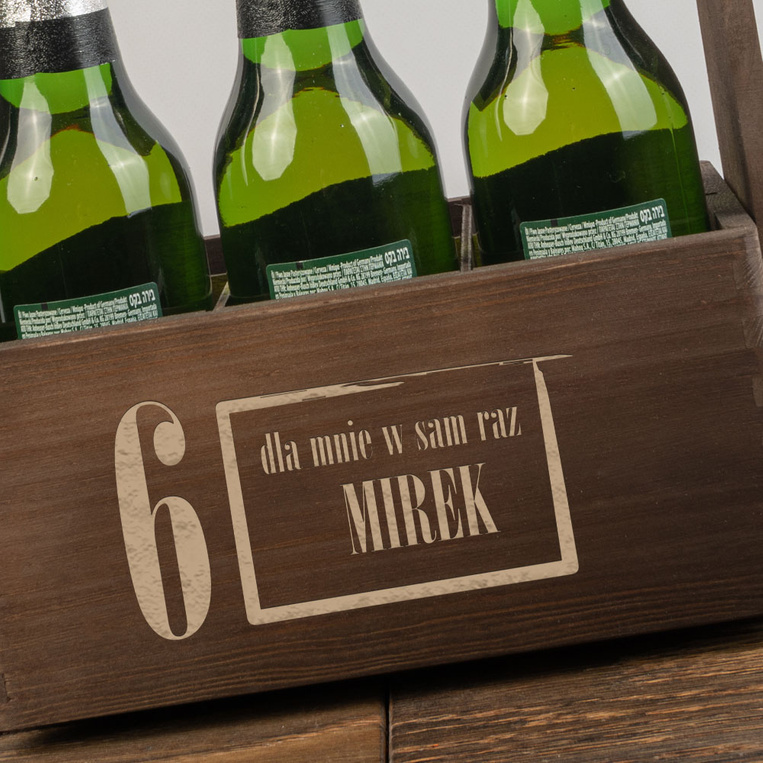 GRAWEROWANE nosidło na piwo DLA AMATORA PIWA