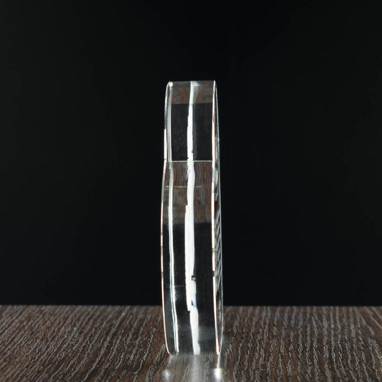 Kryształowe Serce na 50. Urodziny Mamy - Grawerowana Pamiątka