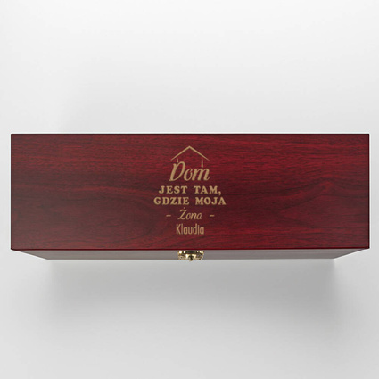 Pudełko do wina z akcesoriami PREZENT DLA ŻONY