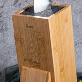 Stojak na noże dla miłośnika GRILLA z TWOIM grawerem