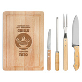 Zestaw do grilla z grawerowaną deską PODZIĘKOWANIA DLA TATY