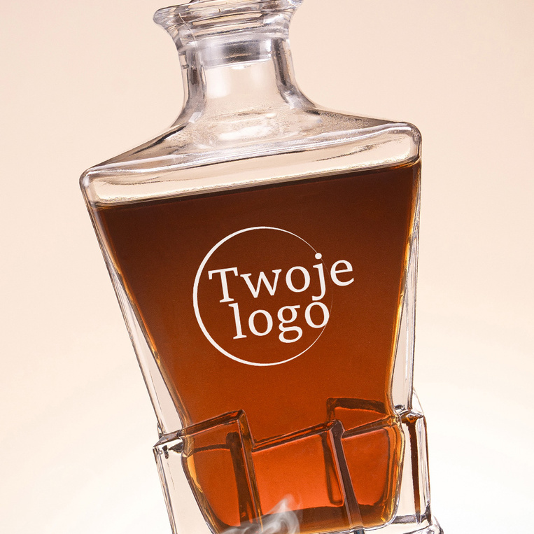 Zestaw Lodowy do whisky z logiem firmy – UPOMINEK FIRMOWY z grawerem