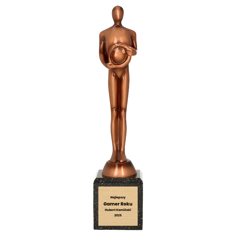 Personalizowana Statuetka WIKTOR z grawerem – Najlepszy GAMER roku