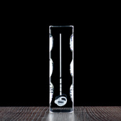 Podziękowania ślubne dla rodziców - fotokryształ 150x120x40 mm, grawerowana statuetka