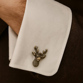 Spinki do mankietów JELEŃ – prezent DLA MYŚLIWEGO I LEŚNIKA