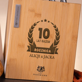 Zestaw noży z grawerem na 10. rocznicę ślubu – PREZENT OD SERCA