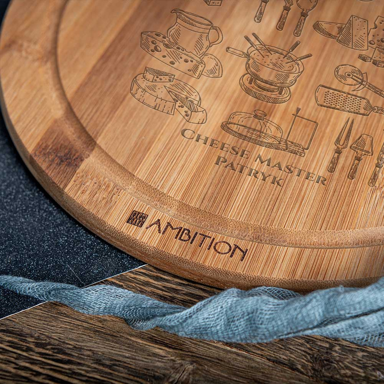 Deska do SERWOWANIA SERÓW na prezent CHEESE MASTER